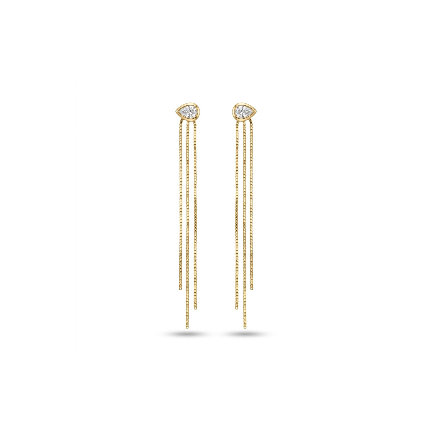 Golden Thread Burst - Pear Shape Diamond