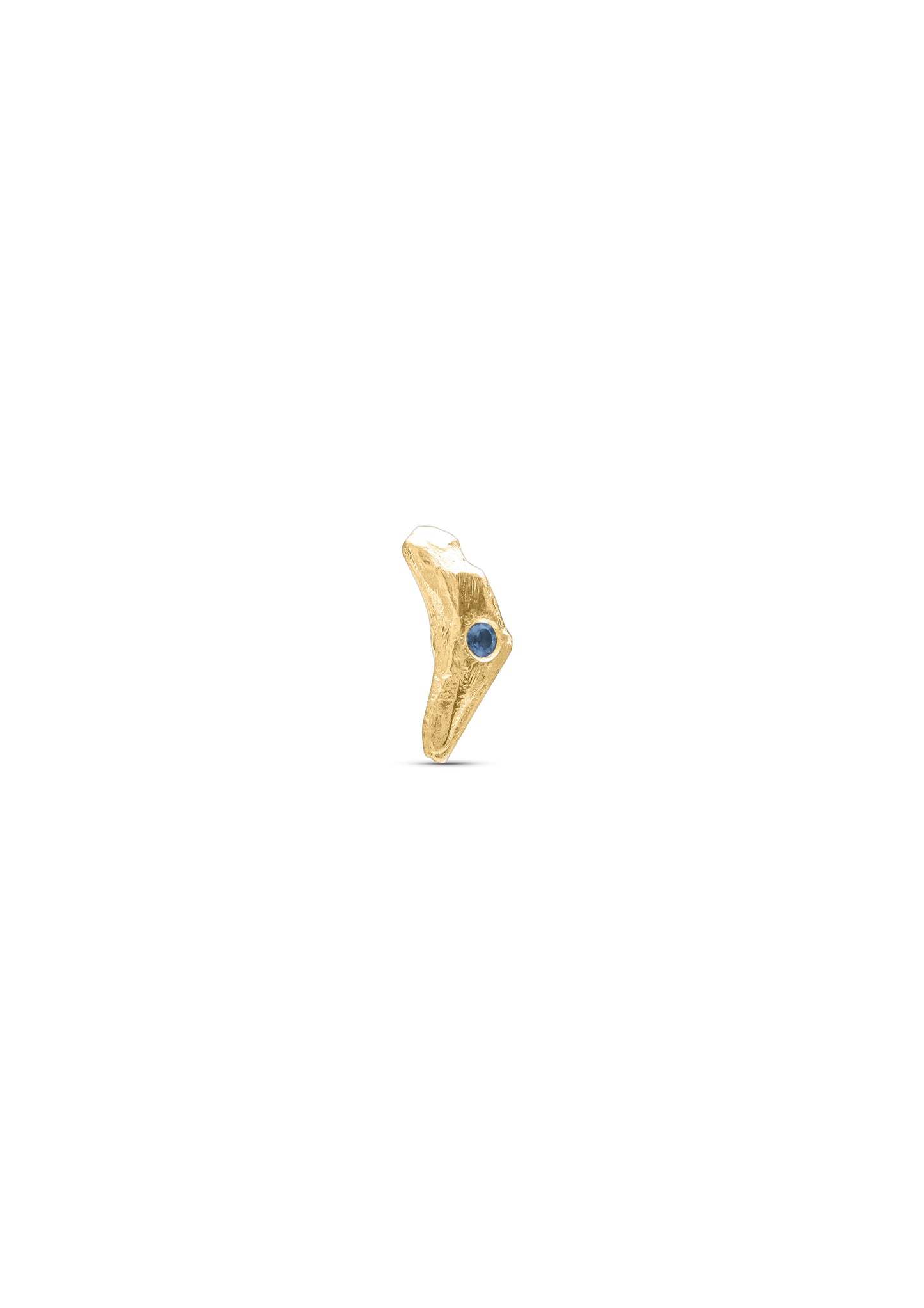 Moon rock stud no.1 with topaz blue london