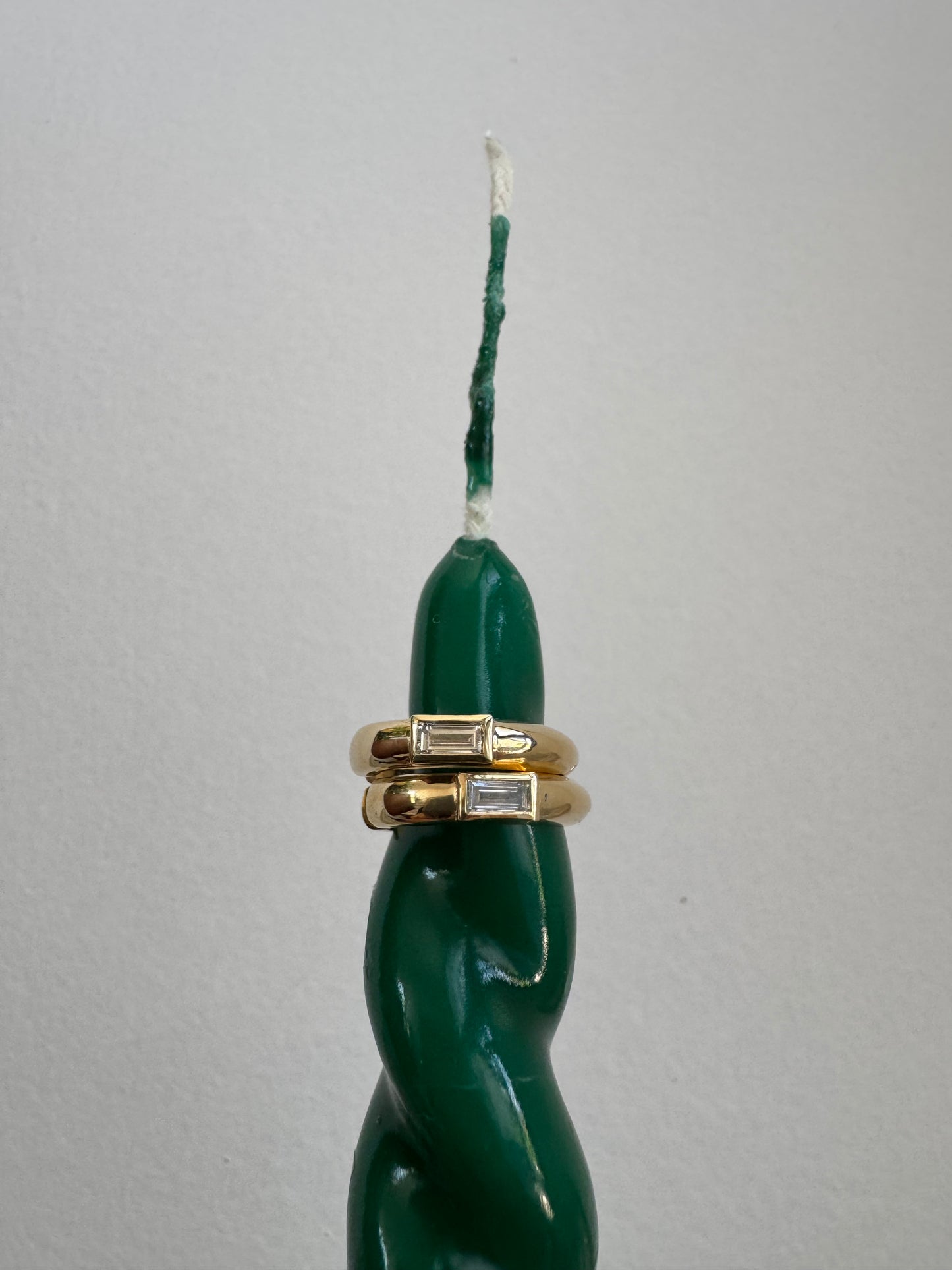 Baguette Diamonds hoops